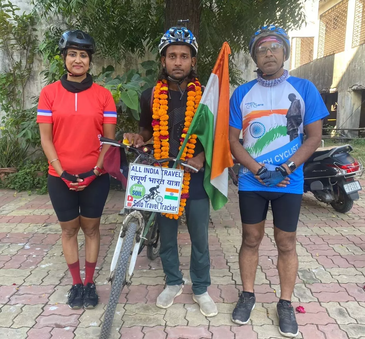 ભરૂચ: ભારત ભ્રમણ પર નિકળેલ સાયકલયાત્રીઓનું કરાયું સ્વાગત
