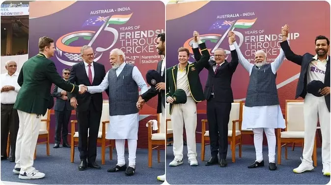 ભારત અને ઓસ્ટ્રેલિયા મેચ દરમિયાન PM મોદીએ જીત્યા સૌના દિલ, ઓસ્ટ્રેલિયન કેપ્ટન સ્મિથ પણ થઈ ગયો ખુશ..!
