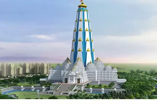 વૃંદાવન માં બની રહ્યું છે દુનિયાનું સૌથી ઊંચું મંદિર, નામ રખાયું ચંદ્રોદય મંદિર.....