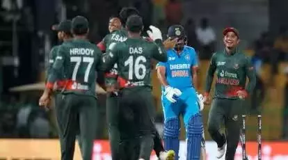 એશિયા કપ 2023 IND vs BAN : સુપર-4ની છેલ્લી મેચમાં બાંગ્લાદેશે ભારતને 6 રનથી હરાવ્યું