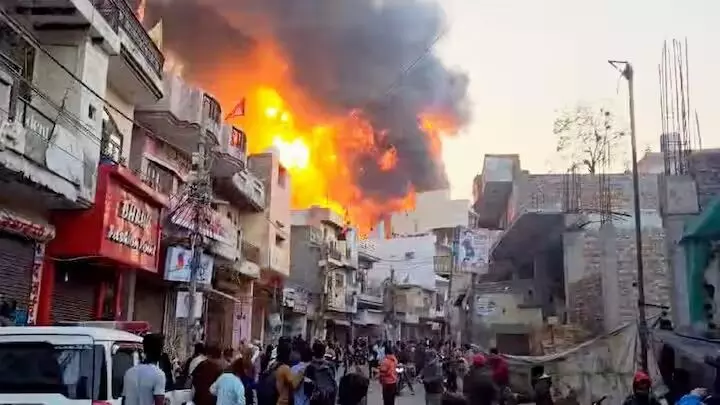 દિલ્હીના અલીપુરમાં એક ફેક્ટરીમાં લાગી ભીષણ આગ, સાત લોકોના મોત