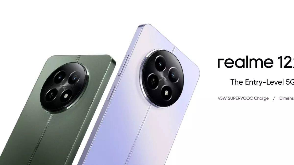 Realme 12x 5G ટ્રેન્ડી ડિઝાઇન અને 5000 mAh બેટરીવાળા સ્માર્ટફોનનું વેચાણ શરૂ..