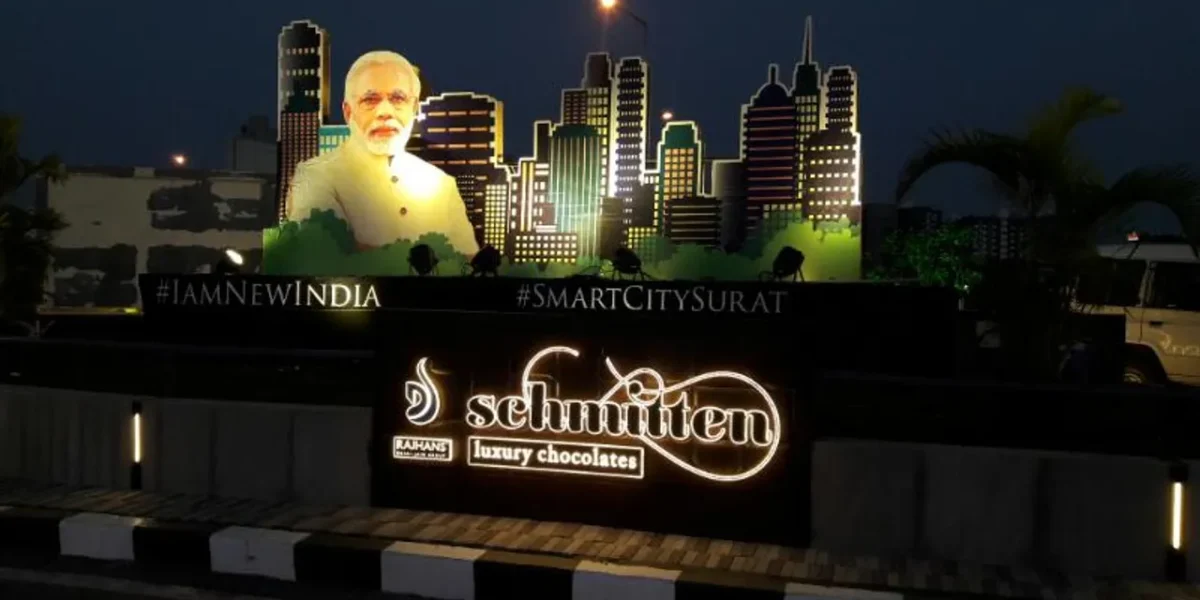 સુરત નવોઢાનો શણગાર કરીને મોદી મય બન્યુ