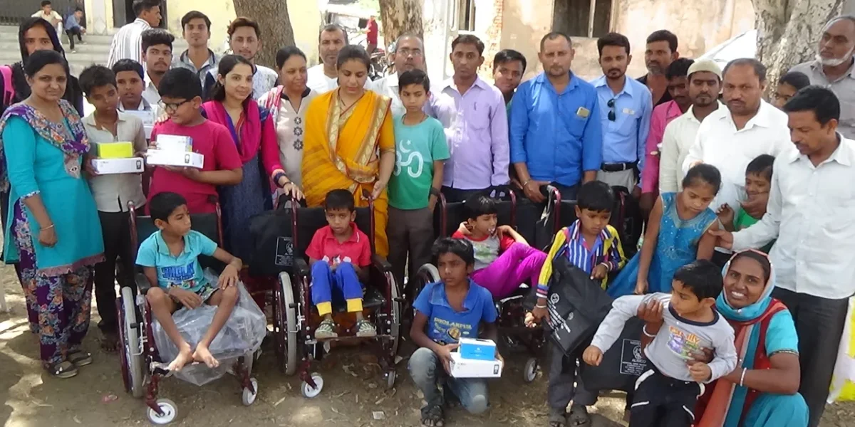 ઓ.એચ, એચ.આઇ, ટી.બી.ના દિવ્યાંગતા ધરાવતા બાળકો માટે સાધન સહાય વિતરણ કેમ્પ