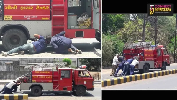 ભરૂચ નગરપાલિકાનું ફાયર ટેન્ડર ખોટકાયું