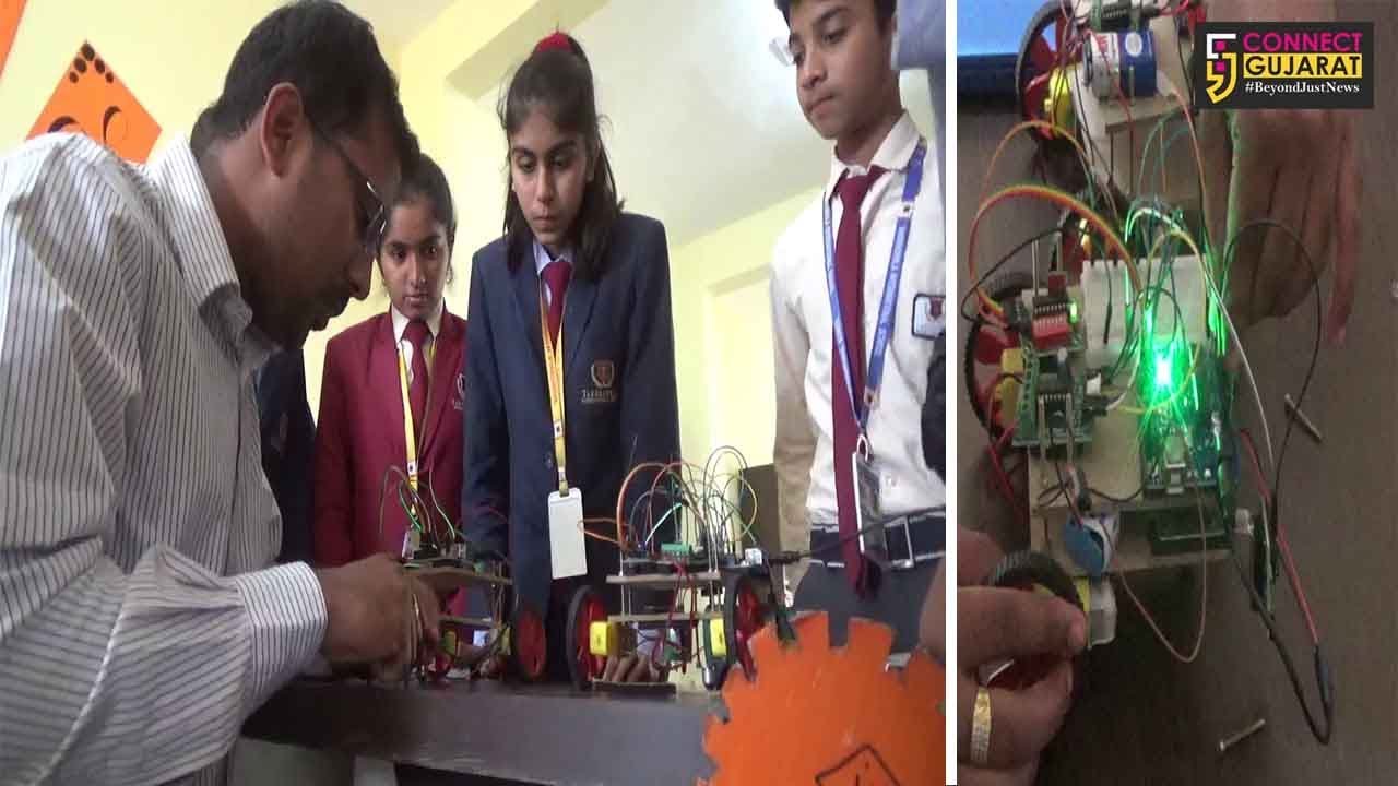 સુરત : કુવારદાની શાળામાં યોજાયો રોબોટિક્સ વર્કશોપ, બેંગ્લોરના રોબર્ટ એક્સપર્ટની હાજરીમાં વિધ્યાર્થીઓએ બનાવ્યા 8 રોબોટ
