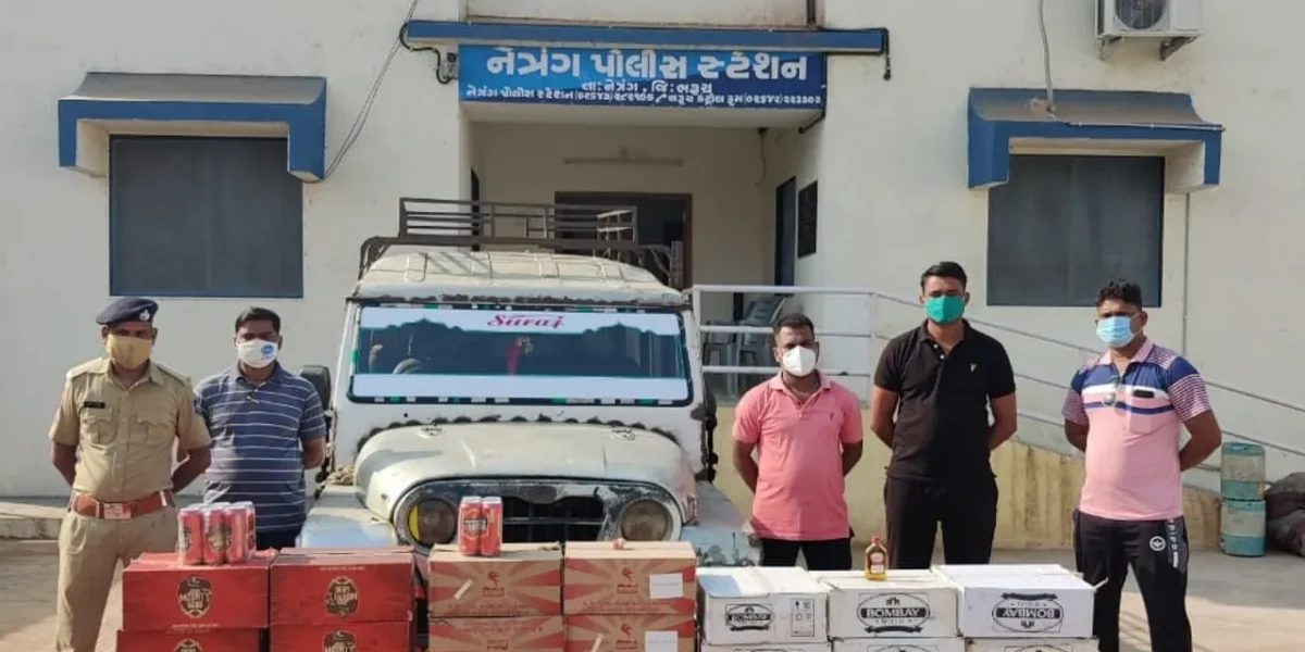 ભરૂચ:નેત્રંગ પોલીસે રૂપિયા 2.97 લાખનો વિદેશી દારૂનો જથ્થો ઝડપી પાડ્યો