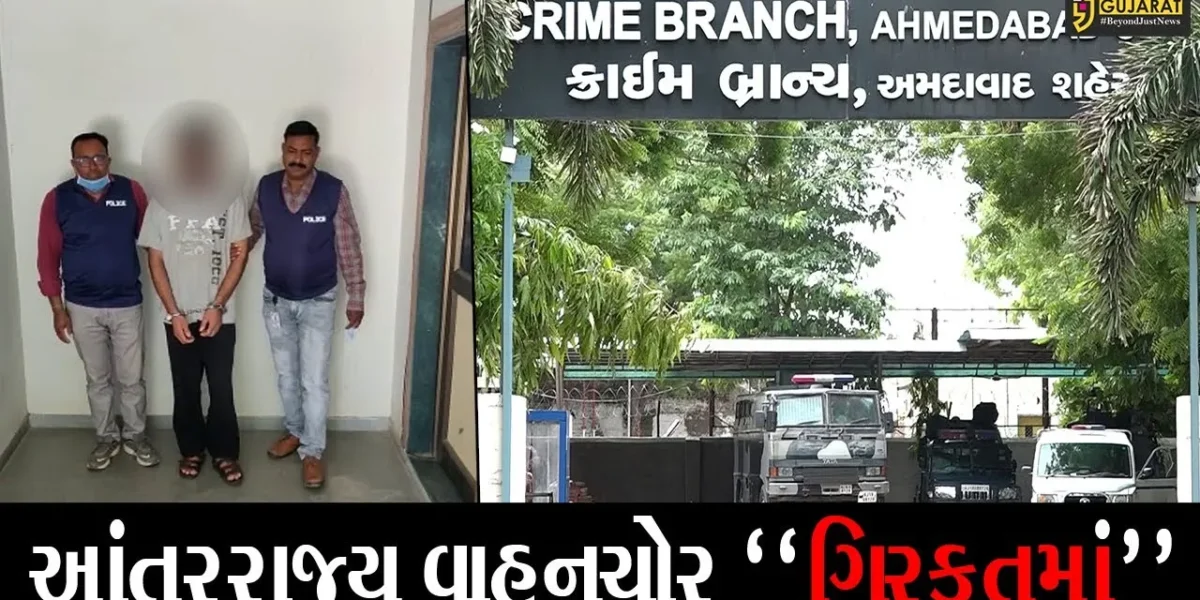 અમદાવાદ: અનેક રાજ્યોમાં વાહન ચોરી કરી તરખાટ મચાવનાર આંતરરાજ્ય આરોપી ઝડપાયો