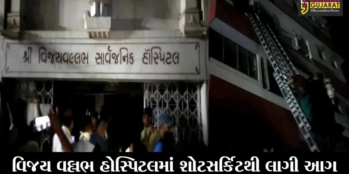 વડોદરા: પાણીગેટ વિસ્તારમાં આવેલ વિજય વલ્લભ હોસ્પિટલમાં લાગી આગ