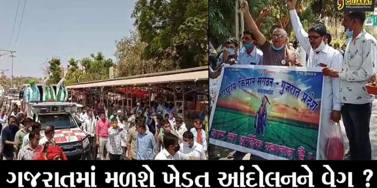 બનાસકાંઠા : ખેડુત આંદોલનના પ્રણેતા રાકેશ તિકૈતએ અંબાજીમાં કર્યો રોડ શો