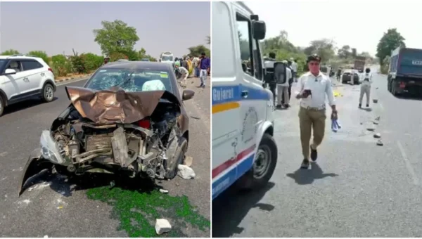 સાબરકાંઠા : શામળાજી હાઇવે પર બેફામ ગતિએ આવતી કારની ટક્કરે મોપેડ સવાર દંપતિનું મોત નીપજ્યું