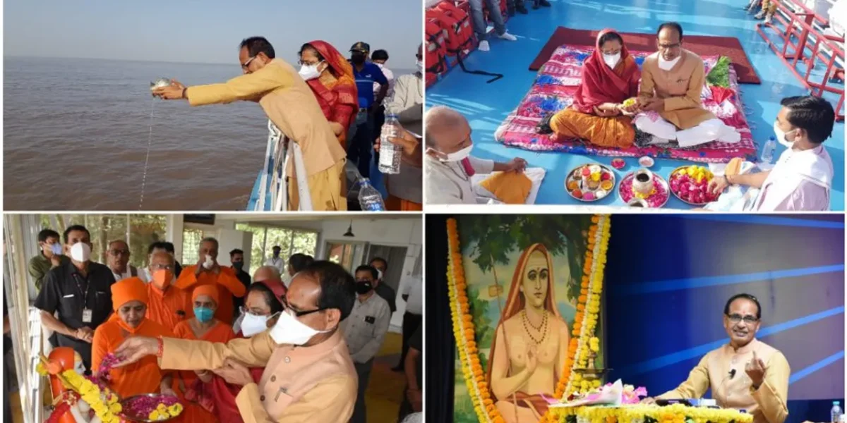 ભરૂચ: મધ્યપ્રદેશના સી. એમ. શિવરાજસિંહ ચૌહાણે વિવિધ ધાર્મિક કાર્યક્રમોમાં આપી હાજરી, નર્મદા માતાનું પૂજન કર્યું