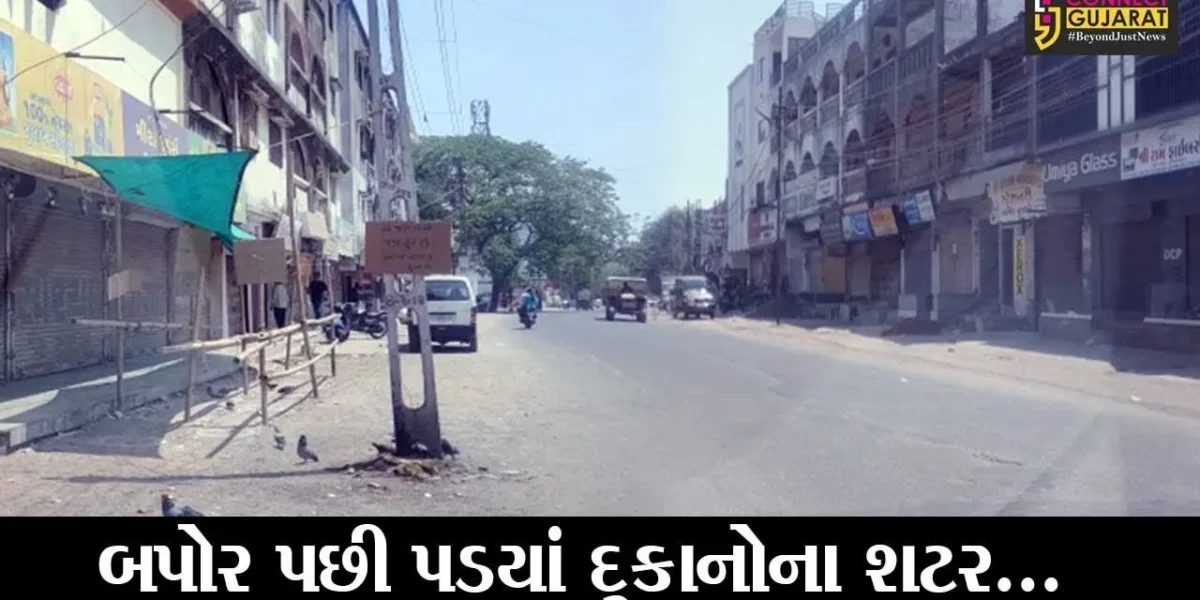 ભરૂચ : કોરોનાના સંક્રમણ વચ્ચે અડધો દિવસ દુકાનો ખુલ્લી રહી, બપોર પછી લોકડાઉન