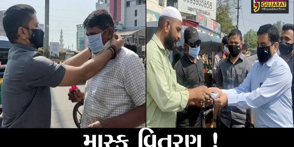 ભરૂચ: કોરોનાના કહેર વચ્ચે ભરૂચ નગર સેવા સદન દ્વારા માસ્કનું કરાયું વિતરણ