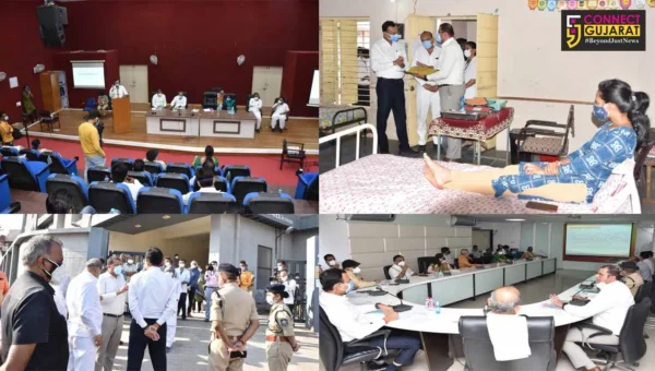 પંચમહાલ : ગૃહ મંત્રી પ્રદીપસિંહ જાડેજાએ કોવિડ હોસ્પિટલની મુલાકાત લીધી