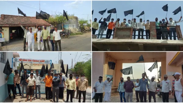 ભાવનગર : કૃષિ કાયદાના વિરોધમાં સિહોર તાલુકાના ખેડૂતોએ “બ્લેક-ડે” મનાવ્યો, ગામે-ગામ ફરકાવ્યા કાળા વાવટા