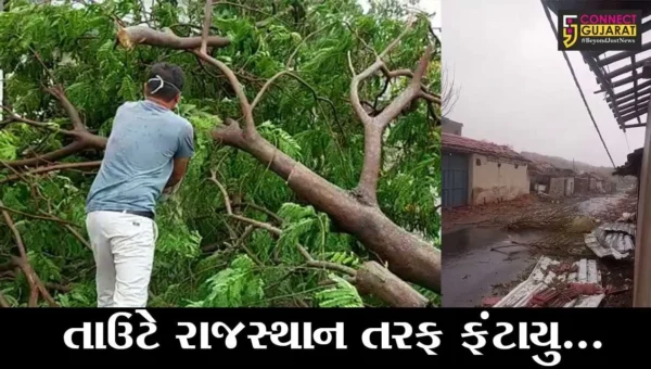 તાઉટે વાવાઝોડુ હવે રાજસ્થાનમાં, અનેક જિલ્લાઓમાં પવન સાથે વરસાદ