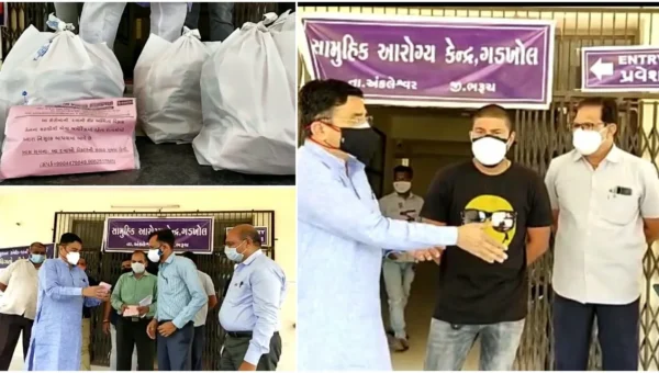 ભરૂચ : મહામારીમાં માનવતા, ગડખોલ CHC ખાતે કીટ વિતરણ