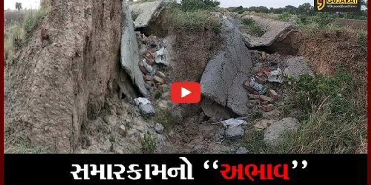 ભરૂચ : જંબુસરના કનગામની માઇનોર કેનાલમાં પડ્યા ગાબડાં, યોગ્ય રિપેરિંગ કામ નહીં થતાં ખેડૂતોને ભારે હાલાકી