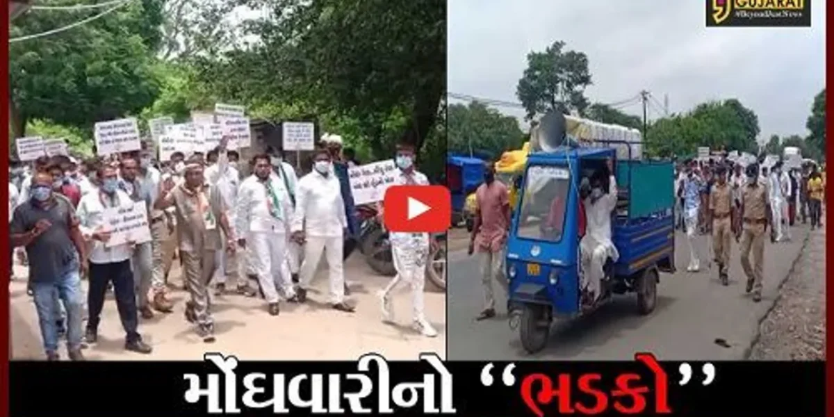 દાહોદ : ઝાલોદમાં મોંઘવારીના વિરોધમાં કોંગ્રેસના કાર્યકરોની સાયકલ રેલી