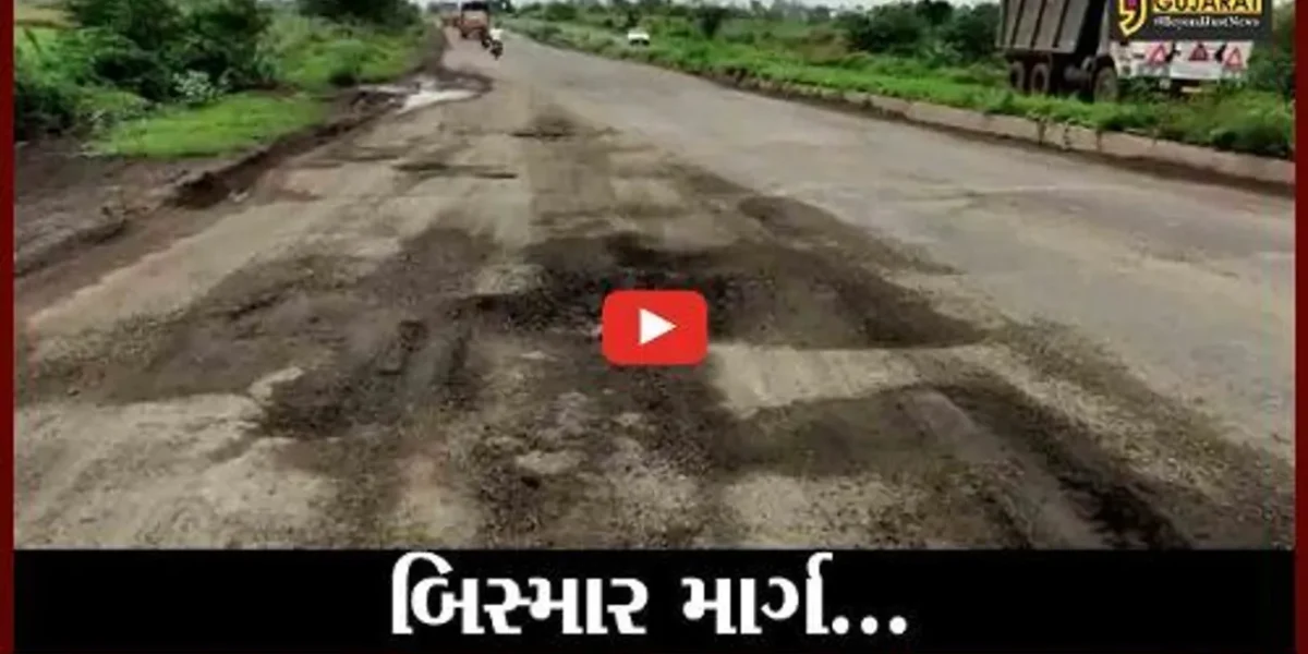 ભરૂચ: દક્ષિણ ગુજરાતથી સરદાર પ્રતિમાને જોડતો રાજ્ય ધોરીમાર્ગની હાલત બિસ્માર