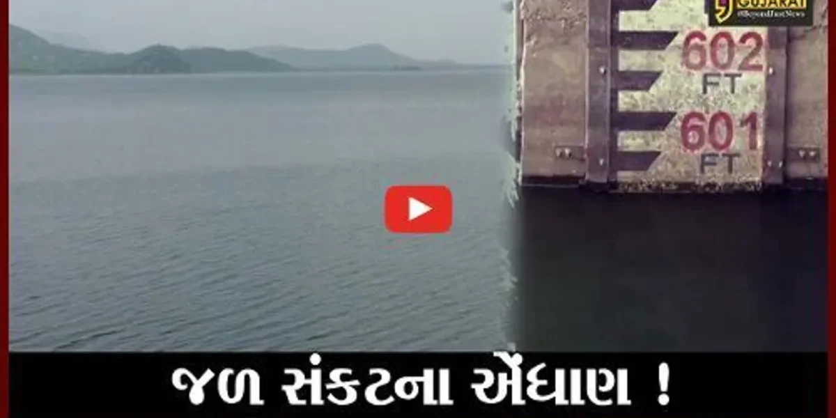 મહેસાણા: ઉત્તરગુજરાતની જીવાદોરી સમાન ધરોઇ ડેમ તળિયા ઝાટક, જુઓ ડેમમાં કેટલું છે પાણી