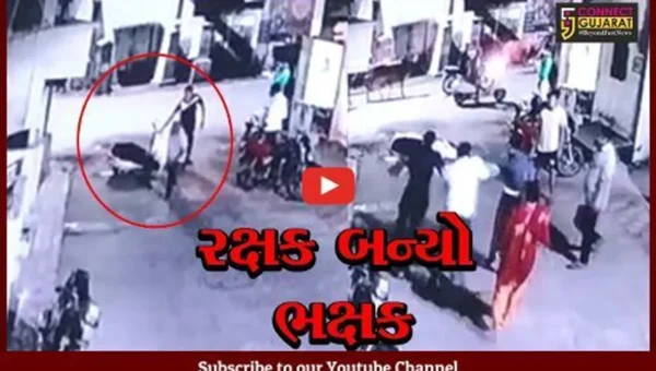 અમદાવાદ: પોલીસ કર્મચારીની દાદાગીરી સામે આવી; સિનિયર સિટીઝન પર હુમલોનો CCTV વિડીયો થયો વાયરલ