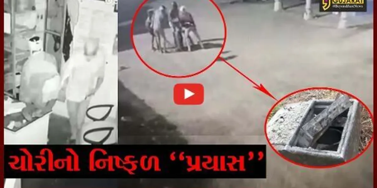 અમરેલી : તસ્કરોએ ગૌશાળામાંથી 18 મણની તિજોરી તો ઉઠાવી પણ હાથ કઈ લાગ્યું નહીં, CCTV વિડીયો થયો વાઇરલ