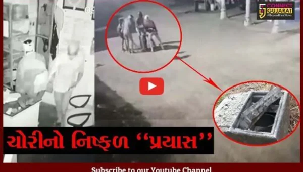 અમરેલી : તસ્કરોએ ગૌશાળામાંથી 18 મણની તિજોરી તો ઉઠાવી પણ હાથ કઈ લાગ્યું નહીં, CCTV વિડીયો થયો વાઇરલ