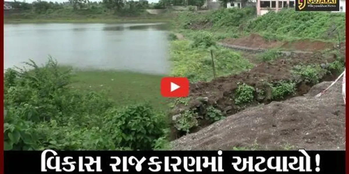 નવસારી: બીલીમોરા ન.પા.હસ્તક્નુ તળાવ રાજકારણનું શિકાર ? બ્યુટીફીકેશનનું કામ 5 વર્ષથી અધૂરું