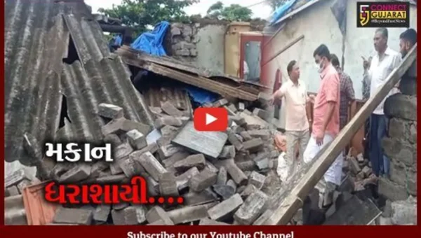 સુરત : એરથાણ ગામમાં મકાન ધરાશાયી થતાં એક જ પરિવારના 6 સભ્યો દટાયા; બે વર્ષની બાળકીનું મોત