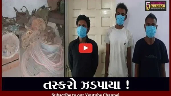 ભરૂચ: પાનોલીની આર.કે એન્જિનીયરિંગ કંપનીમાં તરખાટ મચાવનાર 3 તસ્કરો ઝડપાયા