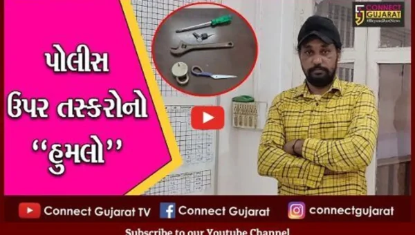 વડોદરા : પોલીસ ઉપર કરેલા હુમલા બાદ ઘરફોડિયો ઝડપાયો, અન્ય એક તસ્કર ફરાર..