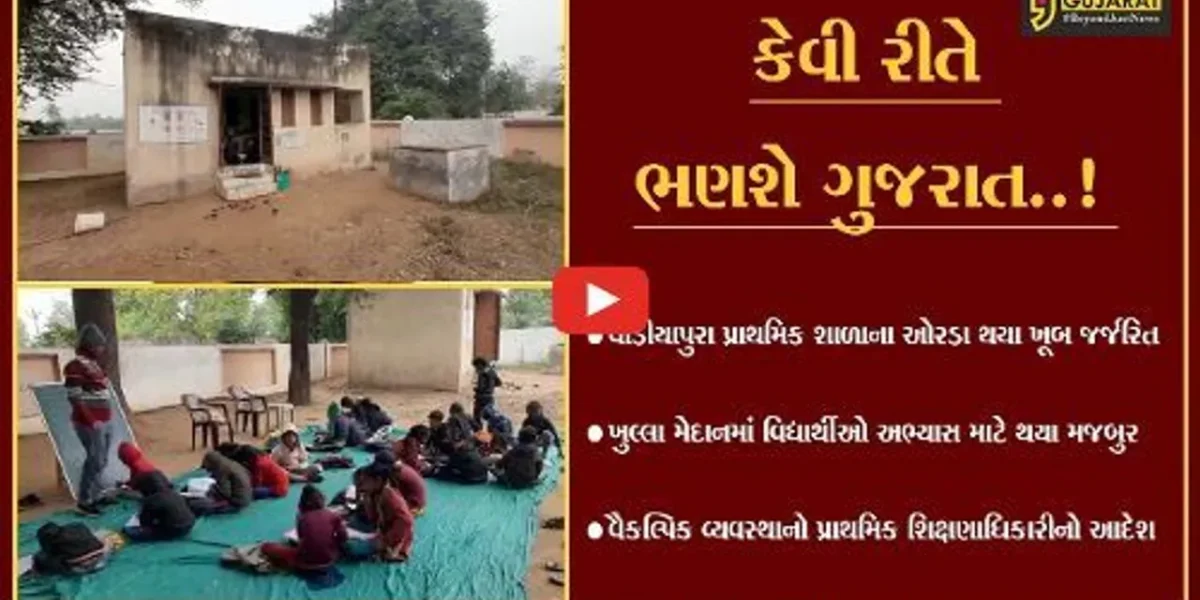 આણંદ : કડકડતી ઠંડી અને ખુલ્લા મેદાનમાં વિદ્યાર્થીઓ અભ્યાસ કરતાં હોવાનો વિડિયો વાઇરલ…