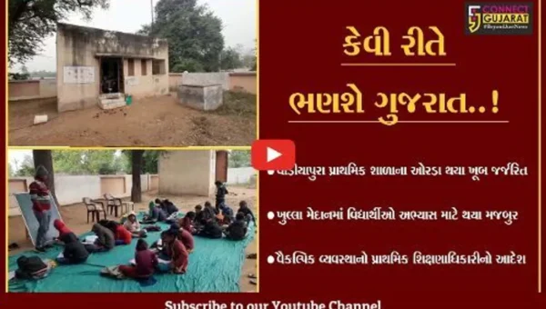 આણંદ : કડકડતી ઠંડી અને ખુલ્લા મેદાનમાં વિદ્યાર્થીઓ અભ્યાસ કરતાં હોવાનો વિડિયો વાઇરલ…
