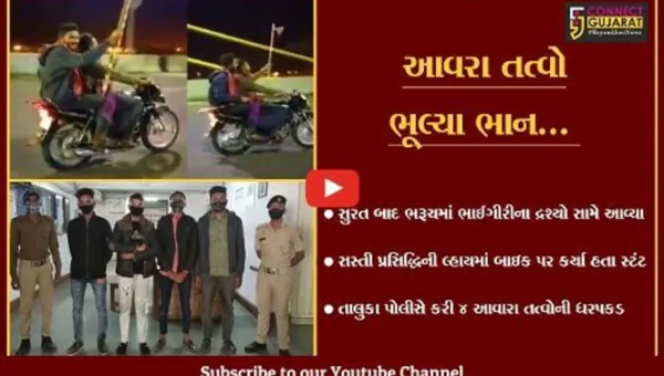 ભરૂચ : કેબલ બ્રિજ પર હથિયારો સાથે વિડીયો બનાવી ભાઈગીરી કરનાર તત્વો પોલીસ સકંજામાં…
