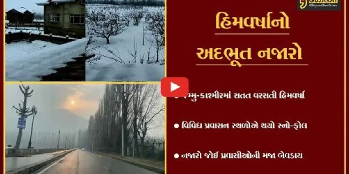 કશ્મીરમાં પથરાય સફેદ ચાદર, જુઓ કનેક્ટ ગુજરાતના દર્શકોએ મોકલાવેલા સ્નો-ફોલના અદભૂત દ્રશ્ય…