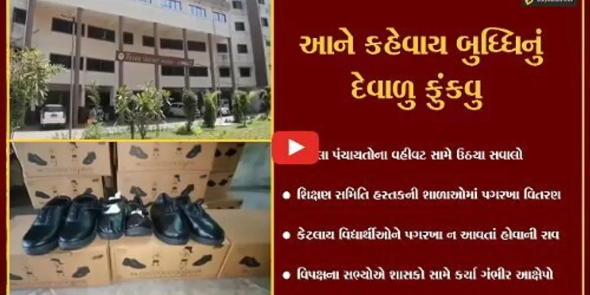 નવસારી : છાત્રોના પગના માપ લીધા વિના જ 92 લાખ રૂા.ના પગરખા, જુઓ શું છે ઘટના