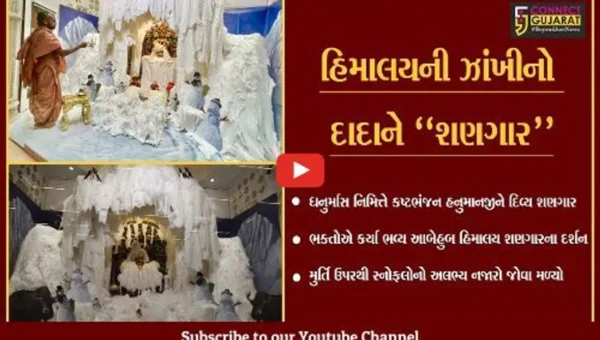 બોટાદ : સાળંગપુર-કષ્ટભંજન દેવને હિમાલયની ઝાંખીનો દિવ્ય શણગાર, દર્શન કરી હરિભક્તો ધન્ય બન્યા.