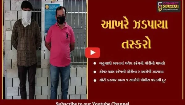 ભાવનગર : SGST વિભાગે જપ્ત કરેલા રૂ. 19 લાખના સામાનની ચોરી કરનાર 2 આરોપી ઝડપાયા