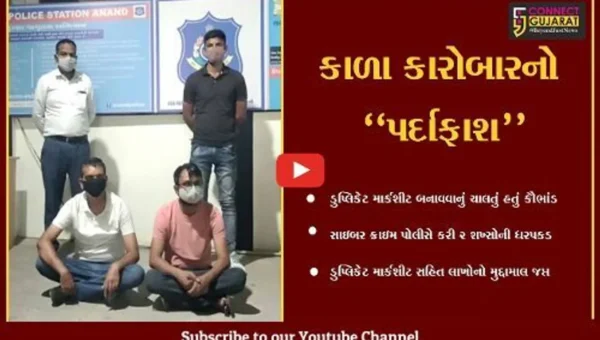 આણંદ : ડુપ્લિકેટ માર્કશીટના કૌભાંડનો પર્દાફાશ, રૂ. 1.19 લાખના મુદ્દામાલ સાથે 2 શખ્સોની ધરપકડ