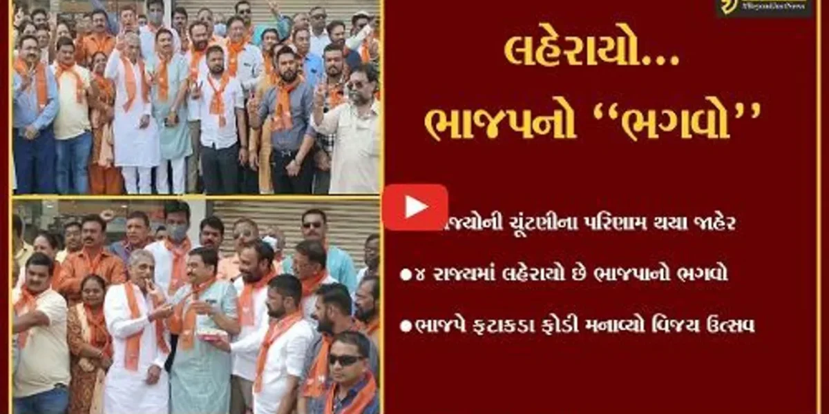 ભરૂચ : 4 રાજ્યમાં ભાજપનો ભગવો લહેરાયો, ભાજપના કાર્યકરોએ વિજય ઉત્સવ મનાવ્યો…
