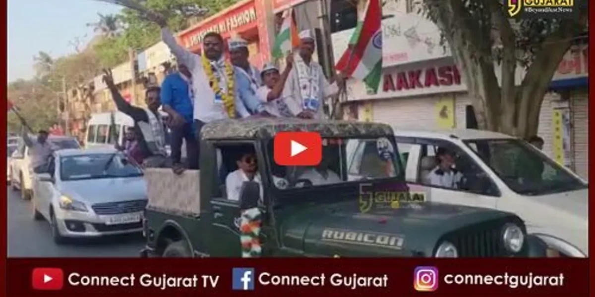 ભાવનગર : આમ આદમી પાર્ટીની તિરંગા યાત્રા, મોટી સંખ્યામાં કાર્યકરો જોડાયા
