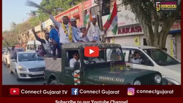ભાવનગર : આમ આદમી પાર્ટીની તિરંગા યાત્રા, મોટી સંખ્યામાં કાર્યકરો જોડાયા