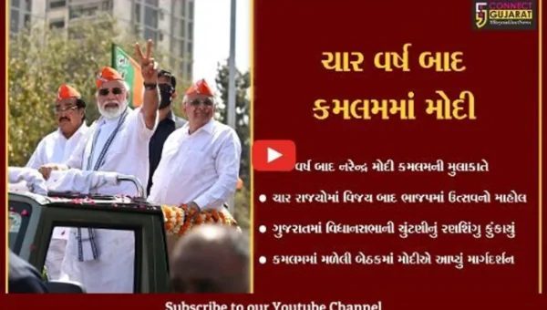 ગાંધીનગર : ભાજપનું મિશન ગુજરાત, કમલમમાં PMના અધ્યક્ષસ્થાને મહત્વની બેઠક