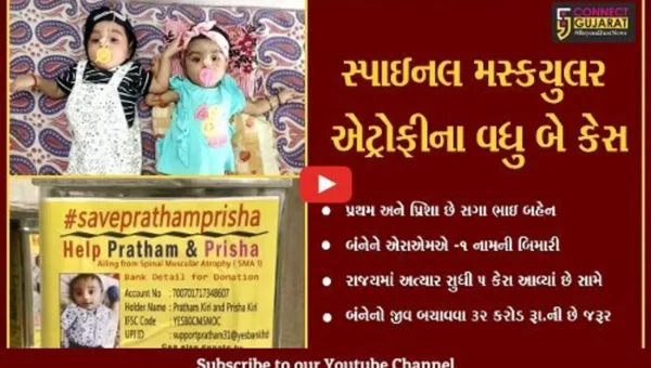વડોદરા : પ્રથમ અને પ્રિશાની જીંદગી હવે “આપણા” હાથમાં, 32 કરોડ રૂપિયાની છે જરૂરી