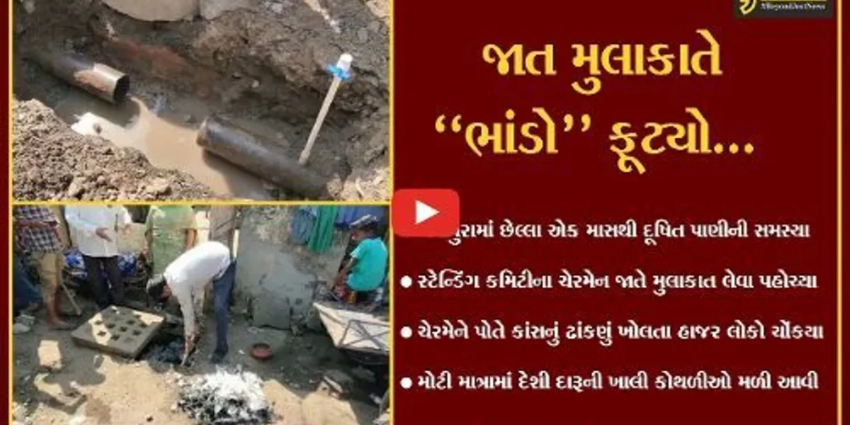 વડોદરા : જુઓ એવું તો શું મળ્યું કે, સ્ટેન્ડિંગ કમિટીના ચેરમેને કાંસનું ઢાંકણું ખોલતા જ લોકો ચોંકયા..!