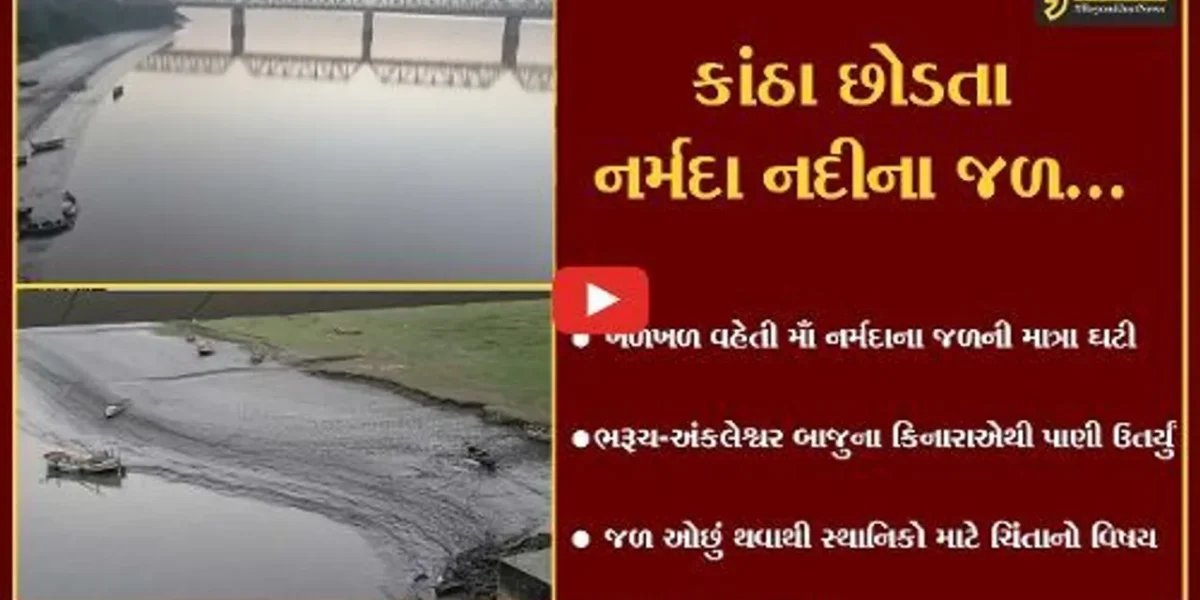 ભરૂચ : ઉનાળાની શરૂઆતમાં જ નર્મદા નદીના જળની માત્રા ઘટી, સ્થાનિકોમાં ચિંતા…