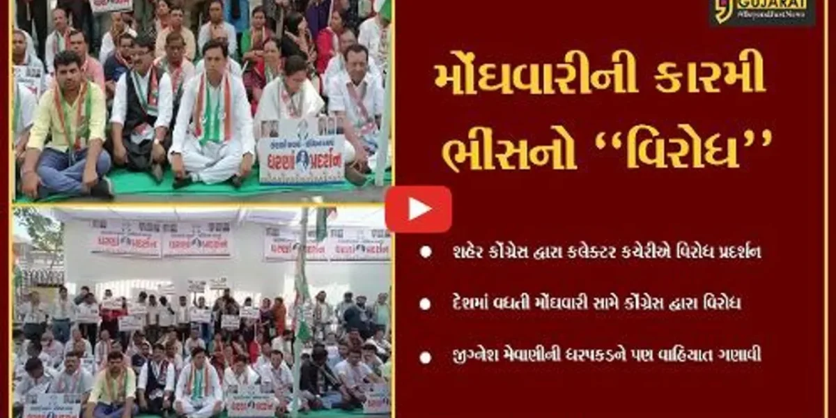 વડોદરા : મોંઘવારીના વિરોધમાં કોંગ્રેસ આવ્યું મેદાને, સરકારની સરમુખત્યારશાહીનો વિરોધ