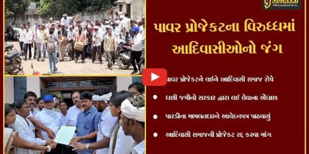 વલસાડ : પારડીના ગોઇમા ગામે પાવર પ્રોજેકટને લઈને આદિવાસી સમાજમાં આક્રોશ, મામલતદારને આવેદનપત્ર પાઠવ્યું..